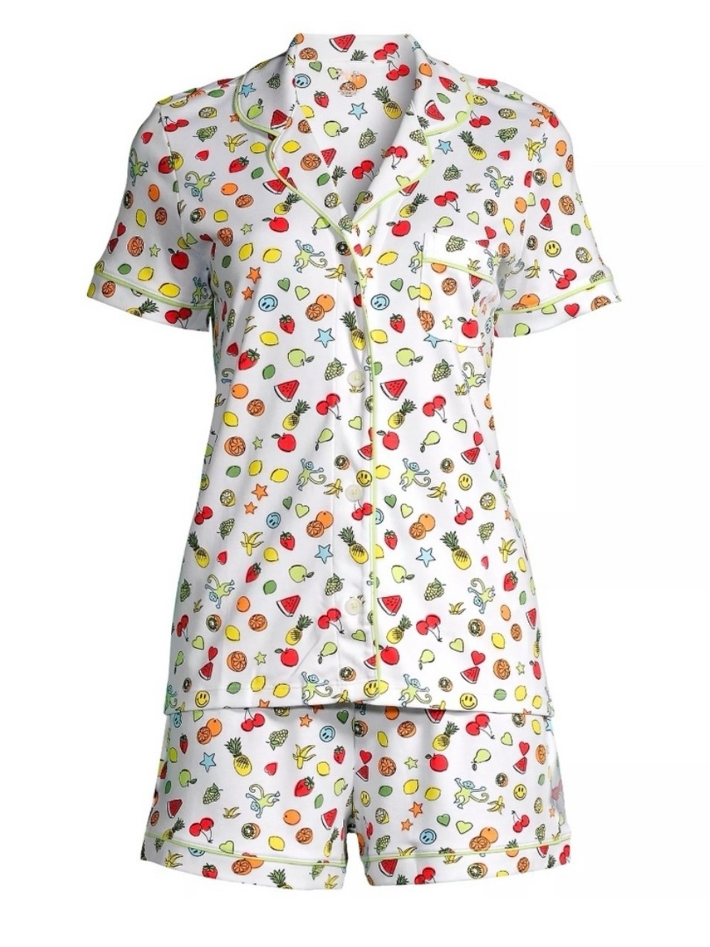 Roller Rabbit tutti frutti polo and shorts pajama set
